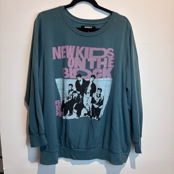 Vintage-Style “New Kids On The Block” Graphic Sweatshirt • Crewneck Pullover 3X - Picture 2 of 12